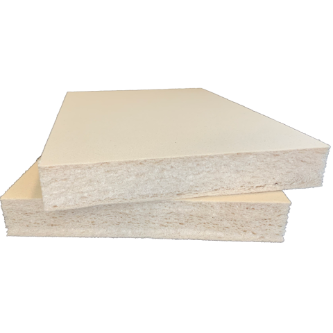 sheets of wood fiber foam for protective packaging